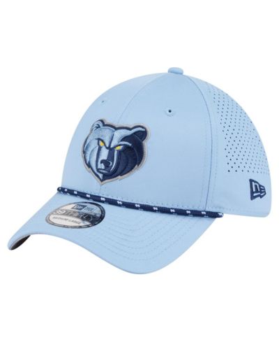 New Era Men's Light Blue Memphis Grizzlies Featherweight Poly Rope Flex 39Thirty Hat