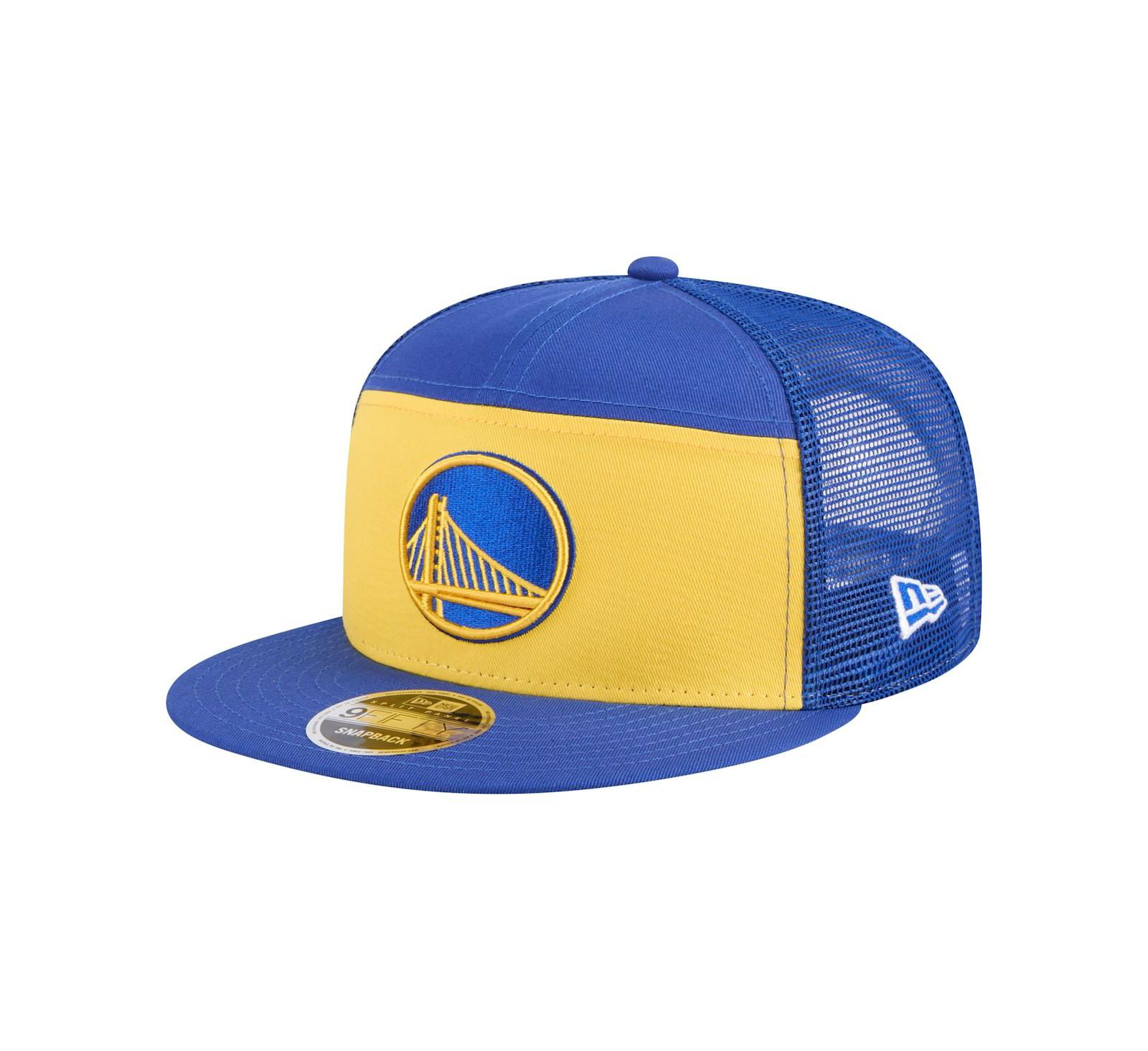 New Era Мужская кепка New Era Gold/Royal Golden State Warriors Outdoor Split Panel 9FIFTY Snapback