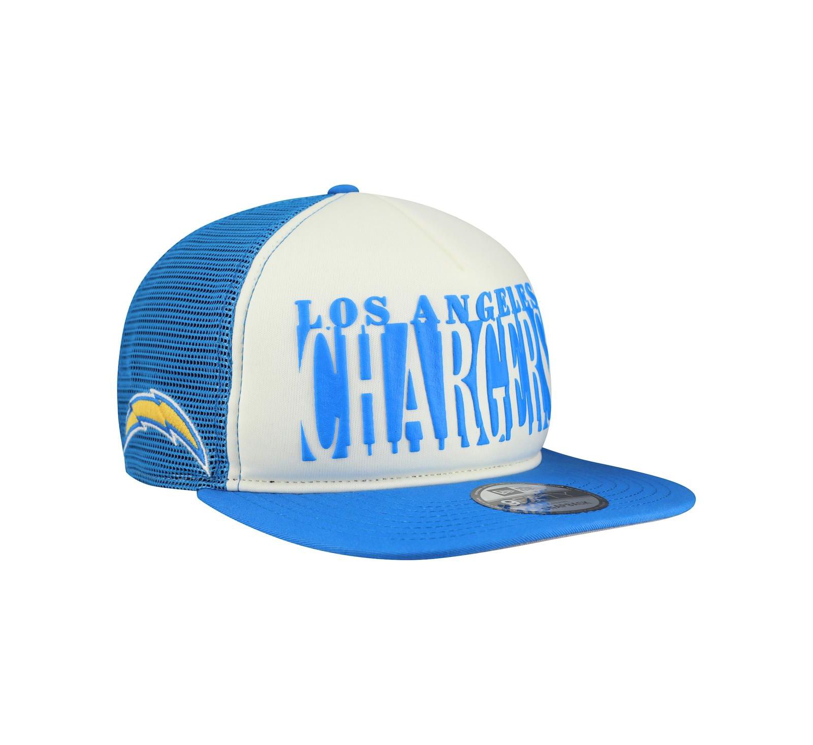 Мужская кепка New Era Los Angeles Chargers A-Frame 9FIFTY Snapback Cream/Powder Blue