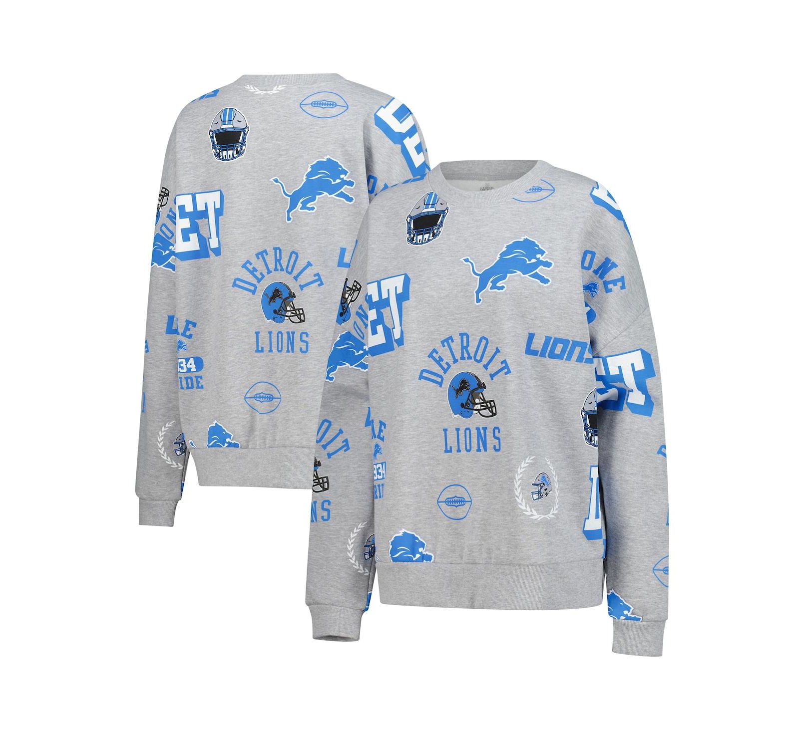 Женский флисовый свитшот Gameday Couture Heather Gray Detroit Lions Always On Repeat