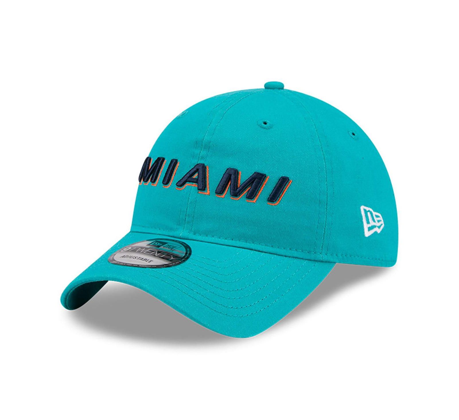 New Era Men's Aqua Miami Dolphins 2025 Rivalries Collection Team 9TWENTY Adjustable Hat