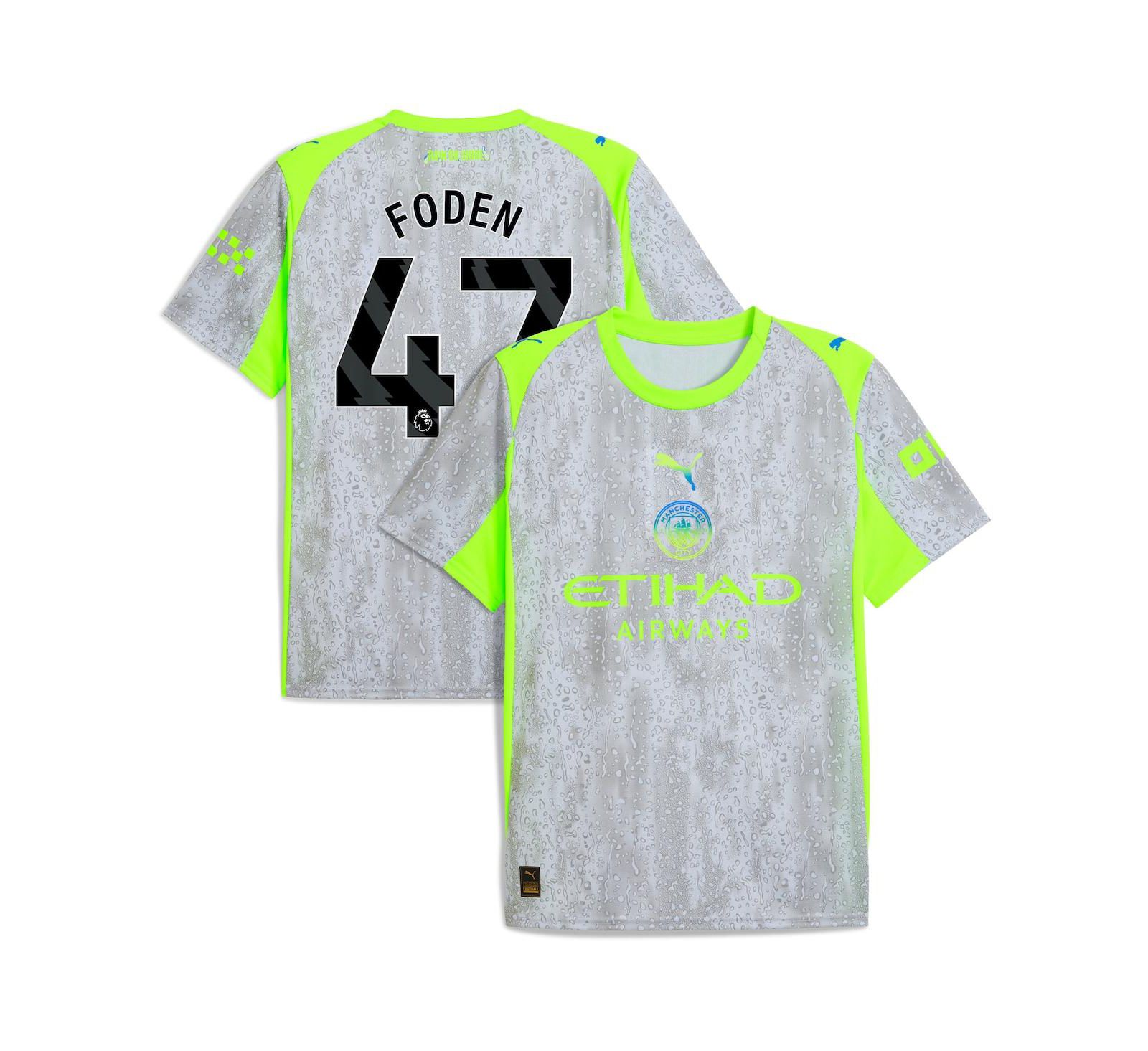 Мужская джерси Puma Manchester City 2025/26 Third Replica Green/Neon Green