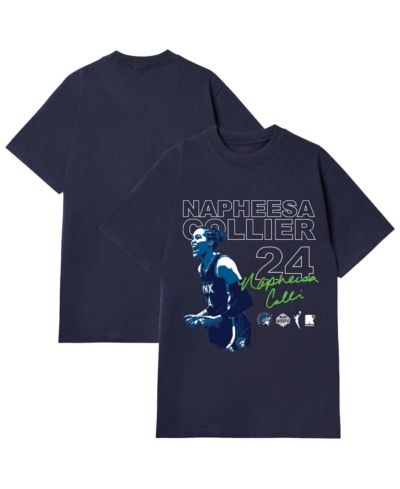 Мужская и женская футболка Round21 Napheesa Collier Minnesota Lynx Player Graphic