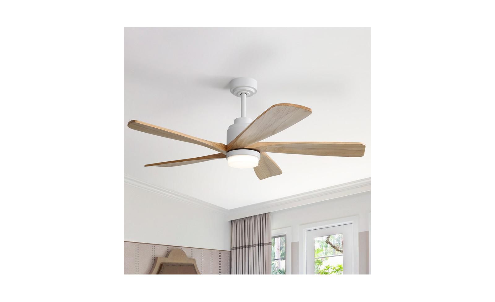 Потолочный вентилятор Sofucor 52-inch Modern Stylish White с пультом и светом