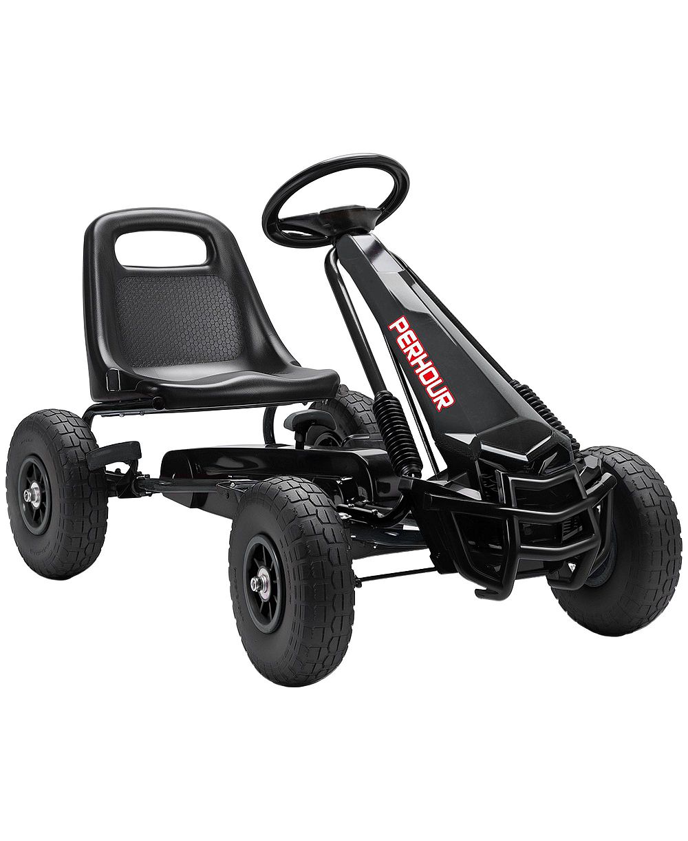 Детский карт Qaba Go Kart с регулируемым сиденьем и колесами EVA