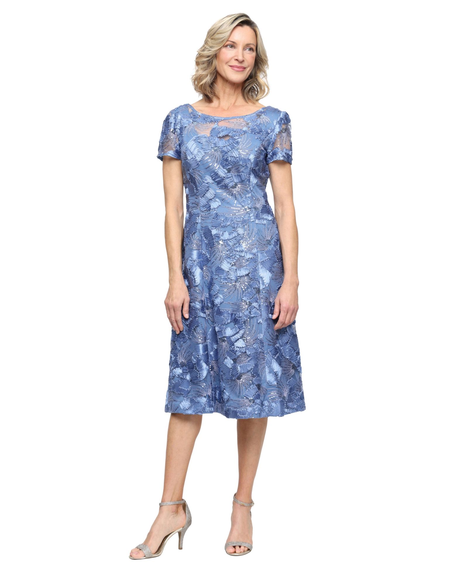 Женское платье Alex Evenings Women's Boat Neck