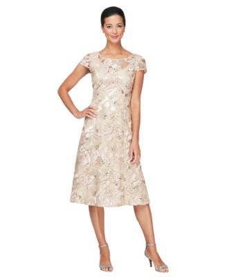 Женское платье Alex Evenings Women's Boat Neck