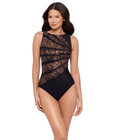 Miraclesuit Women's Costa D Oro Regatta Tummy Control One-Piece Swimsuit