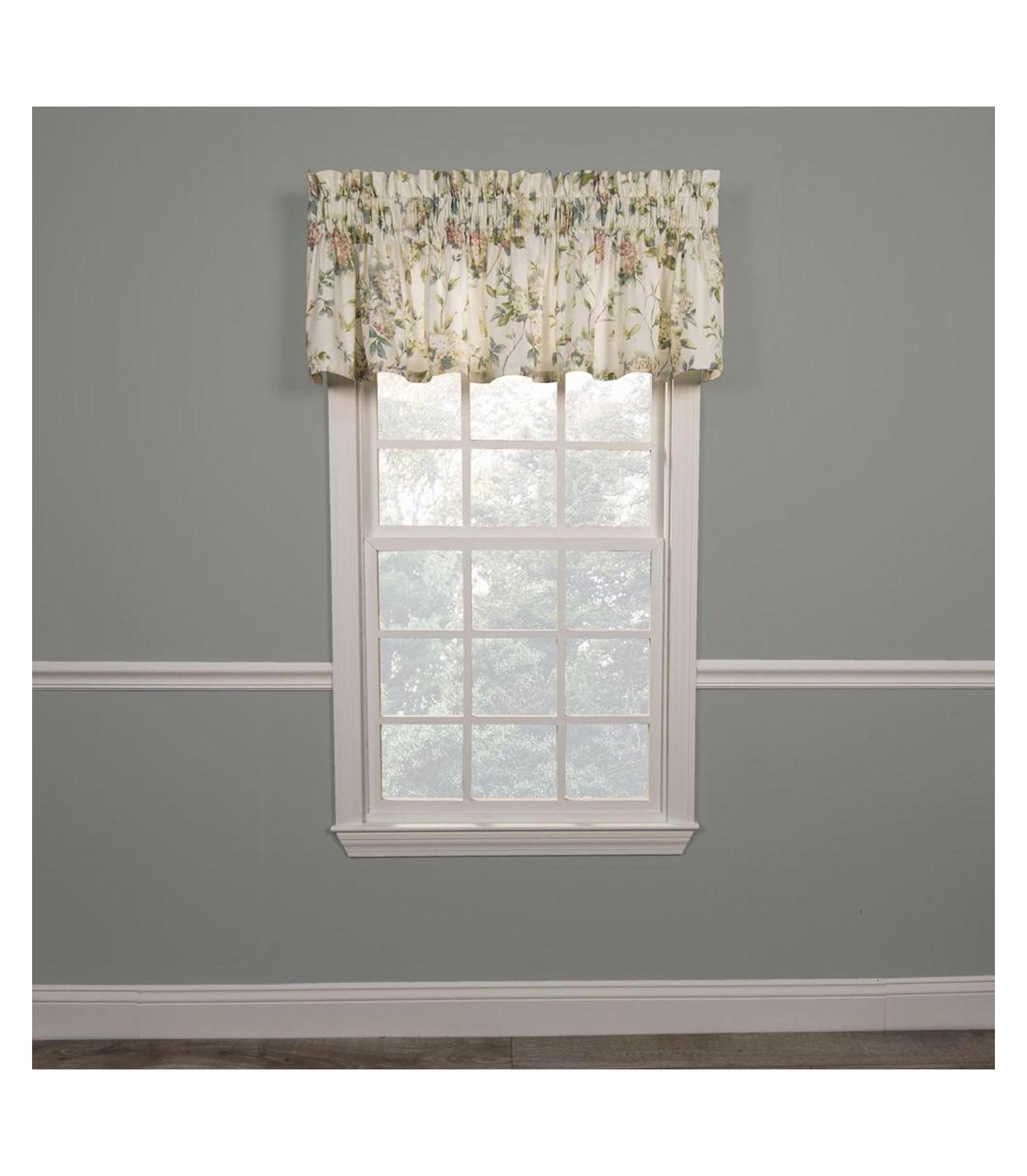 Ellis Curtain Abigail High Quality Water Proof Room Darkening Blackout Tailored Window Valance - 80x15", Multi