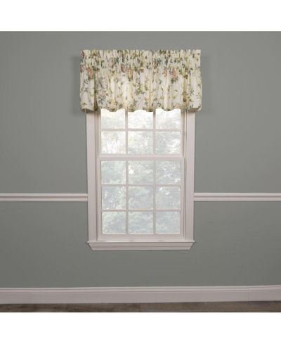 Занавеска Ellis Curtain Abigail High Quality Water Proof Room Darkening Blackout Tailored Window Valance - 80x15", Multi