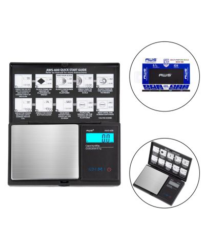 Цифровые карманные весы American Weigh Scales AWS, 600g x 0.1g