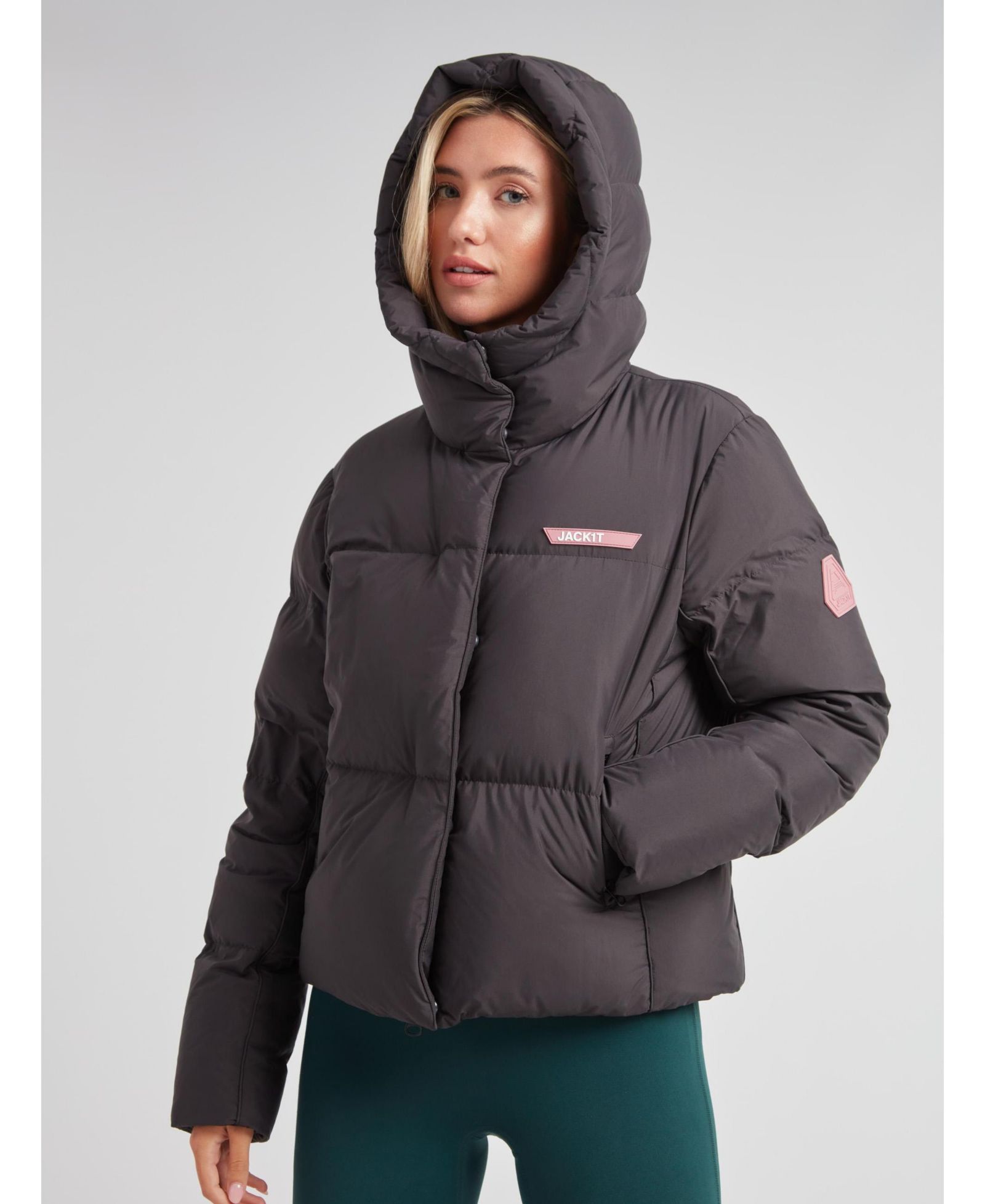 JACK1T Women's Star Shower Long Sleeve Puffer Jacket