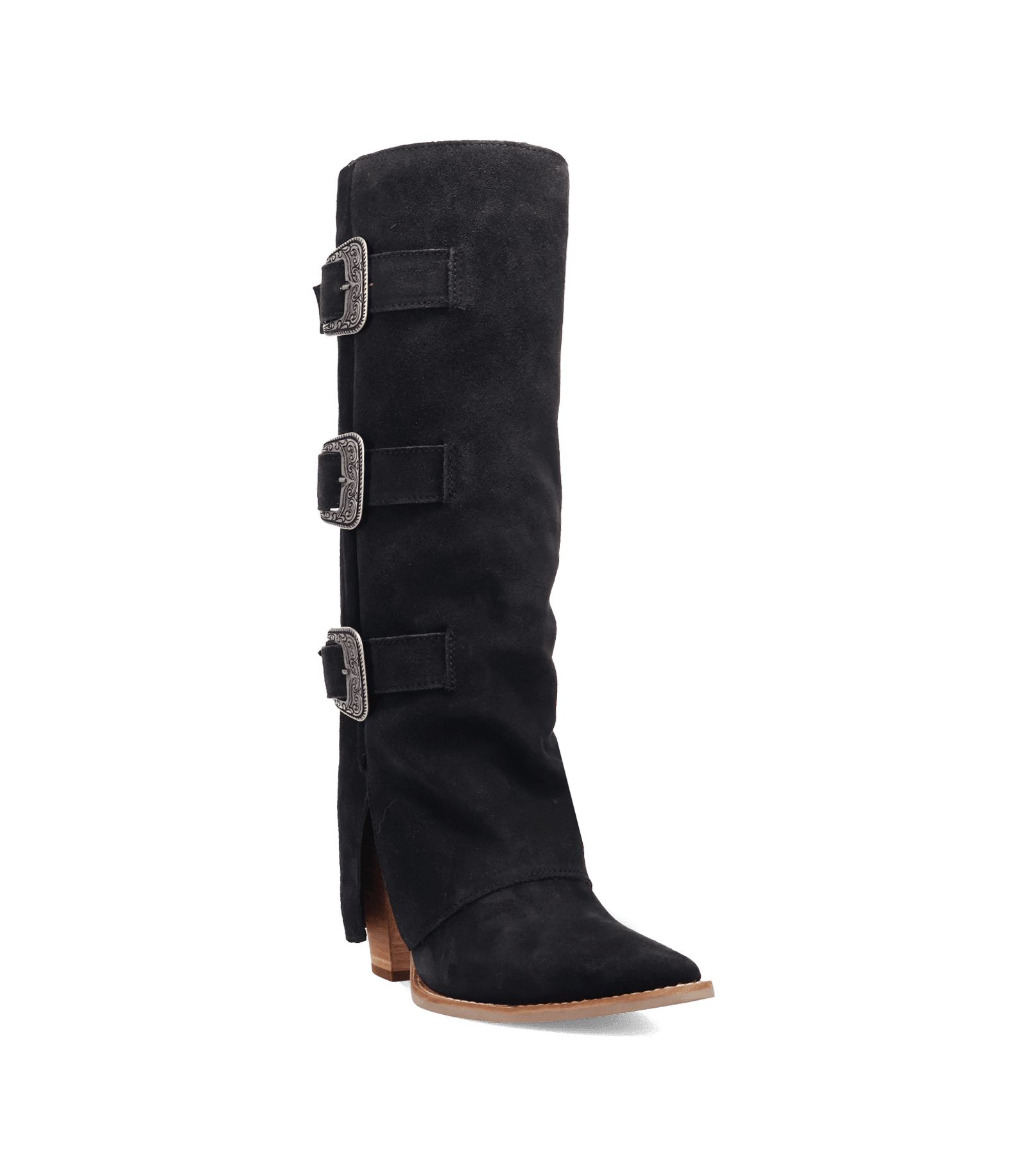 Dingo Women's Buckle Bunny Suede Leather Boot