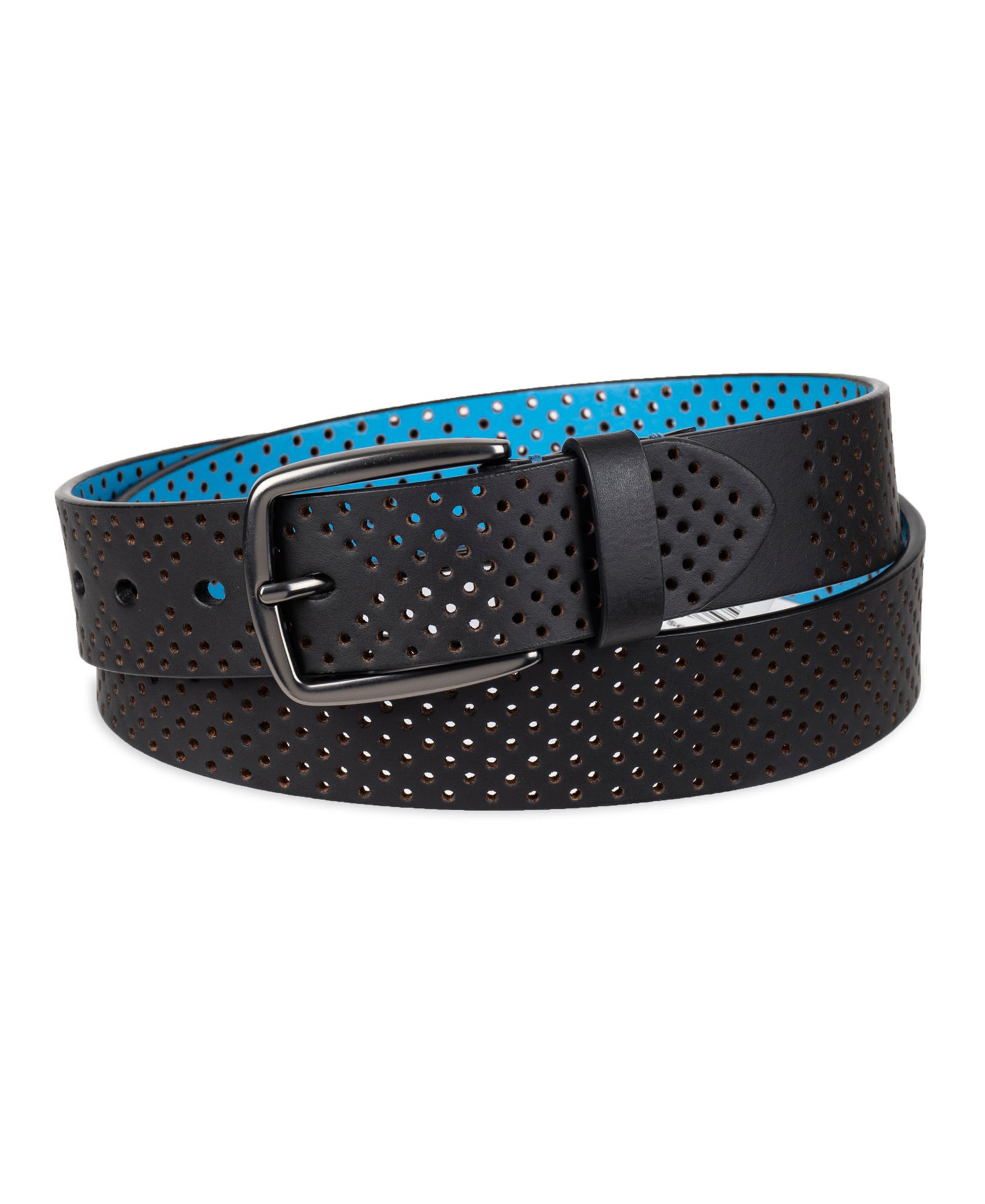 35MM Tommy Bahama Men's Perforated Casual Leather Belt