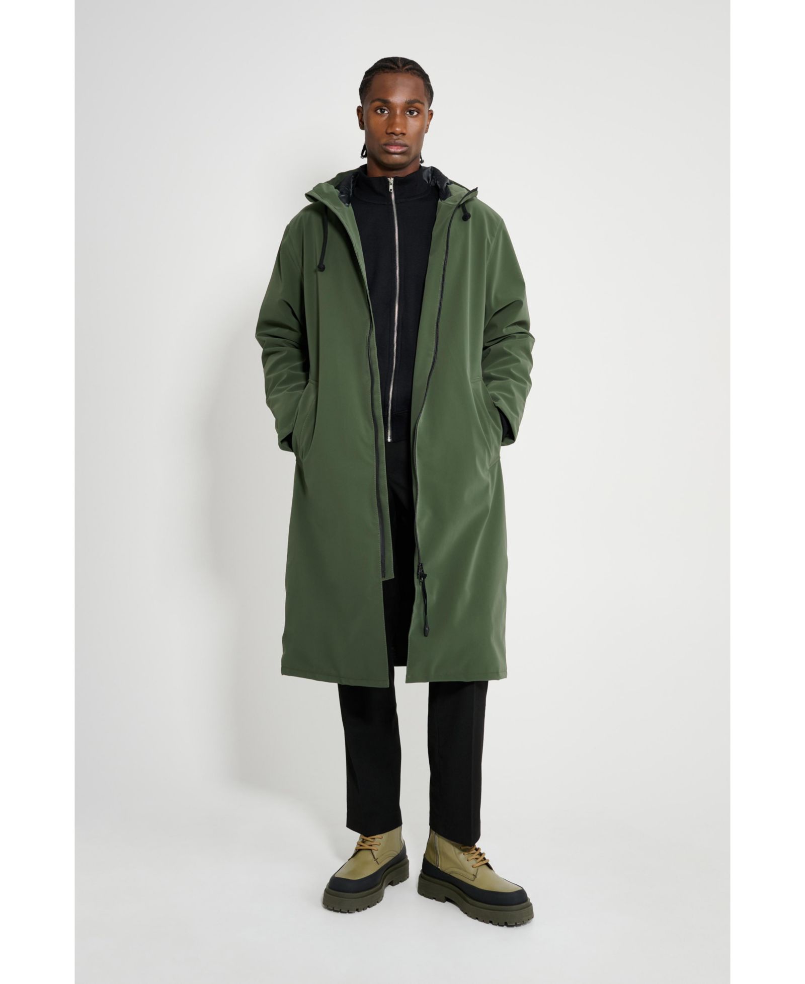 Stutterheim Мужское зимнее пальто Stockholm Long Matte