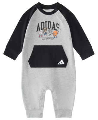 adidas Baby Boys' Color-Block Sport Long-Sleeve Coverall