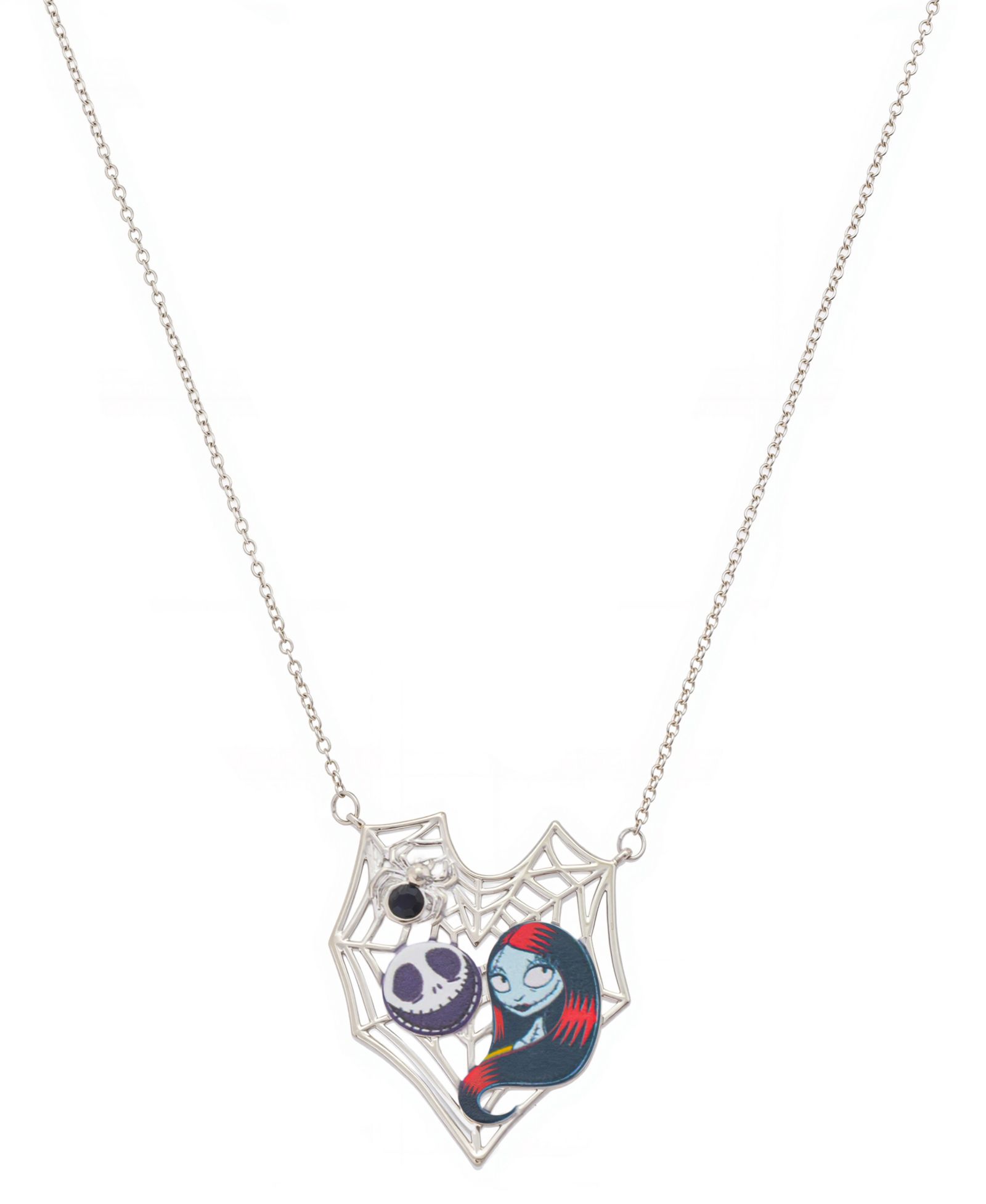 Подвеска Disney Nightmare Before Christmas Sally and Jack Crystal Pendant Necklace