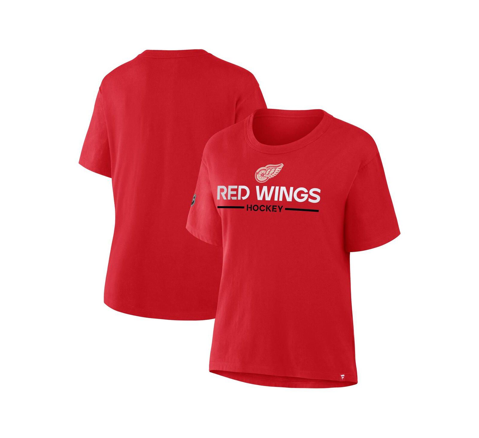 Женская футболка Fanatics Detroit Red Wings Centennial, красная