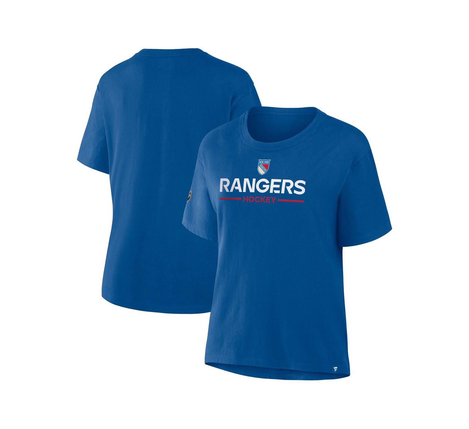 Женская футболка Fanatics Blue New York Rangers Centennial