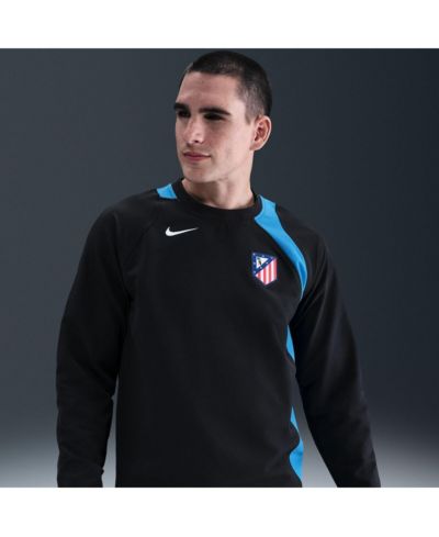 Мужская черная толстовка Nike Atletico de Madrid Third T90 Pullover