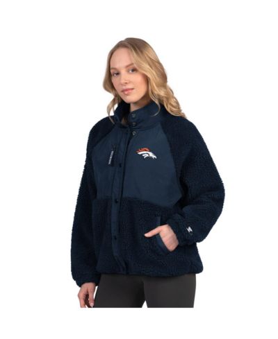 Starter Women's Navy Denver Broncos On the Ball Sherpa Jacket