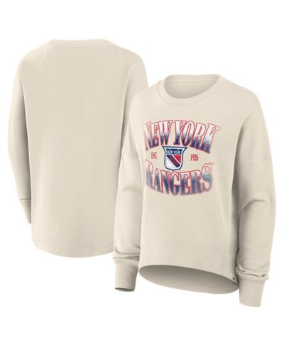 Женская свитшот Fanatics New York Rangers Oversized Vintage Slice Pullover Cream