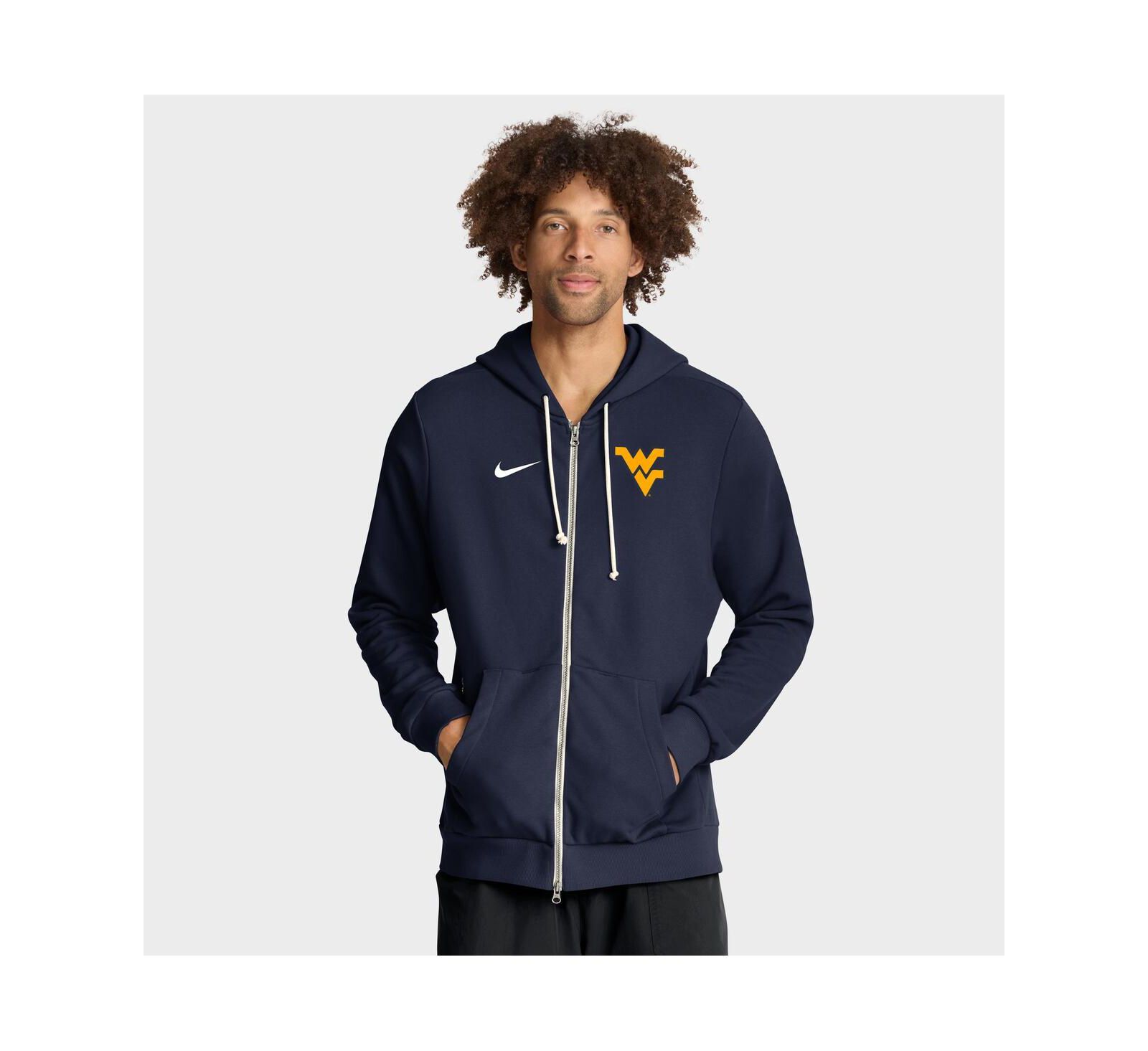 Nike Men's Navy West Virginia Mountaineers 2025 Sideline Standard Issue Dri-FIT Full-Zip Hoodie