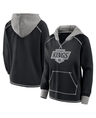 Logo Athletic Women's Black Los Angeles Kings Hit It French Terry Full-Zip Hoodie