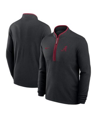 Nike Men's Black Alabama Crimson Tide Courtside Victory Dri-FIT Half-Zip Pullover Sweatshirt