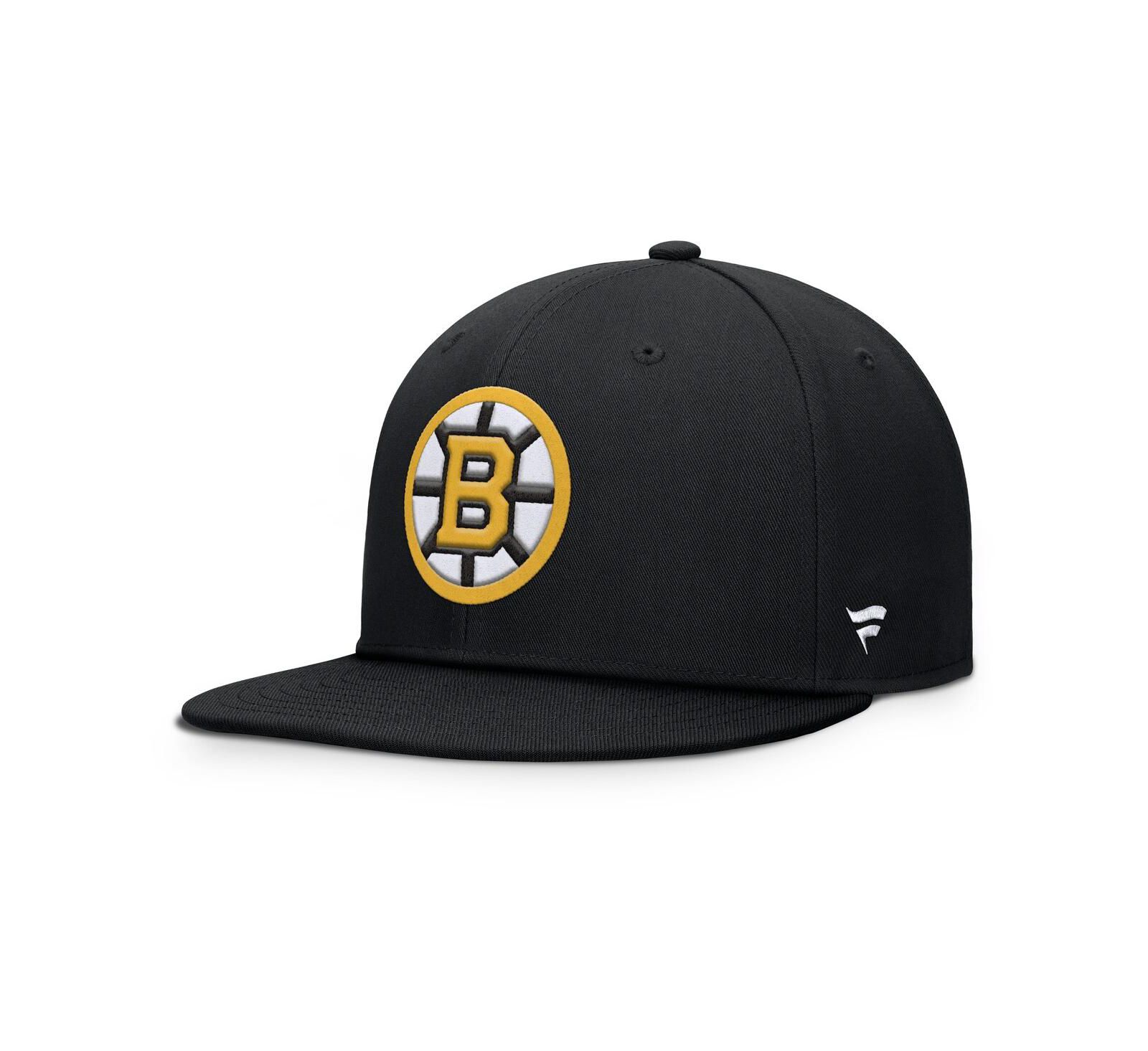 Мужская кепка-снэпбэк Fanatics Black Boston Bruins с основным логотипом