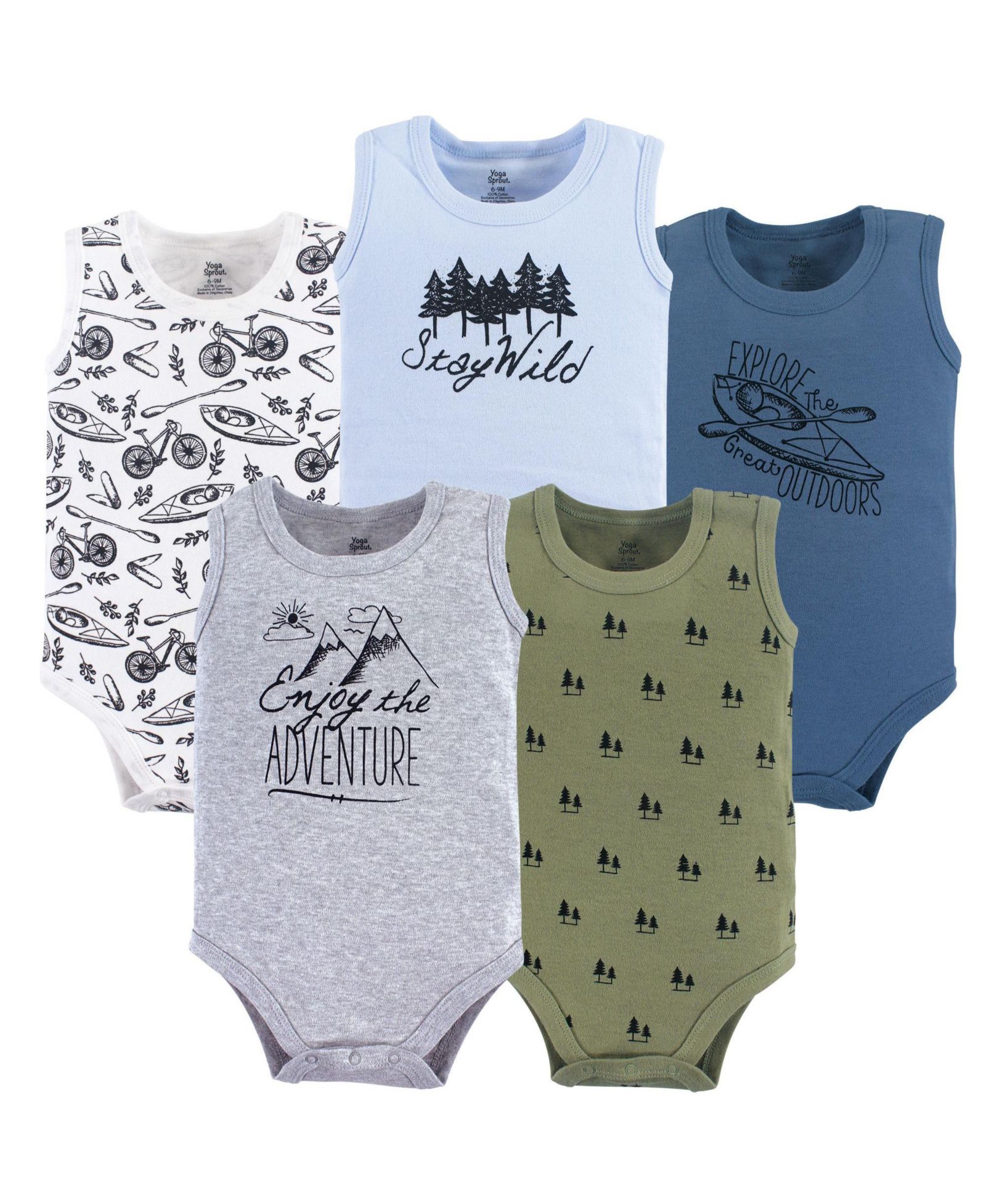 Комплект боди Yoga Sprout Five-Pack Sleeveless
