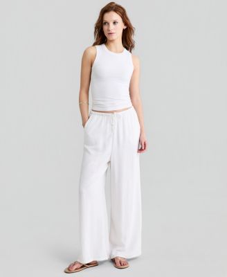And Now This Женские брюки в полоску с разрезом, Macy's Exclusive