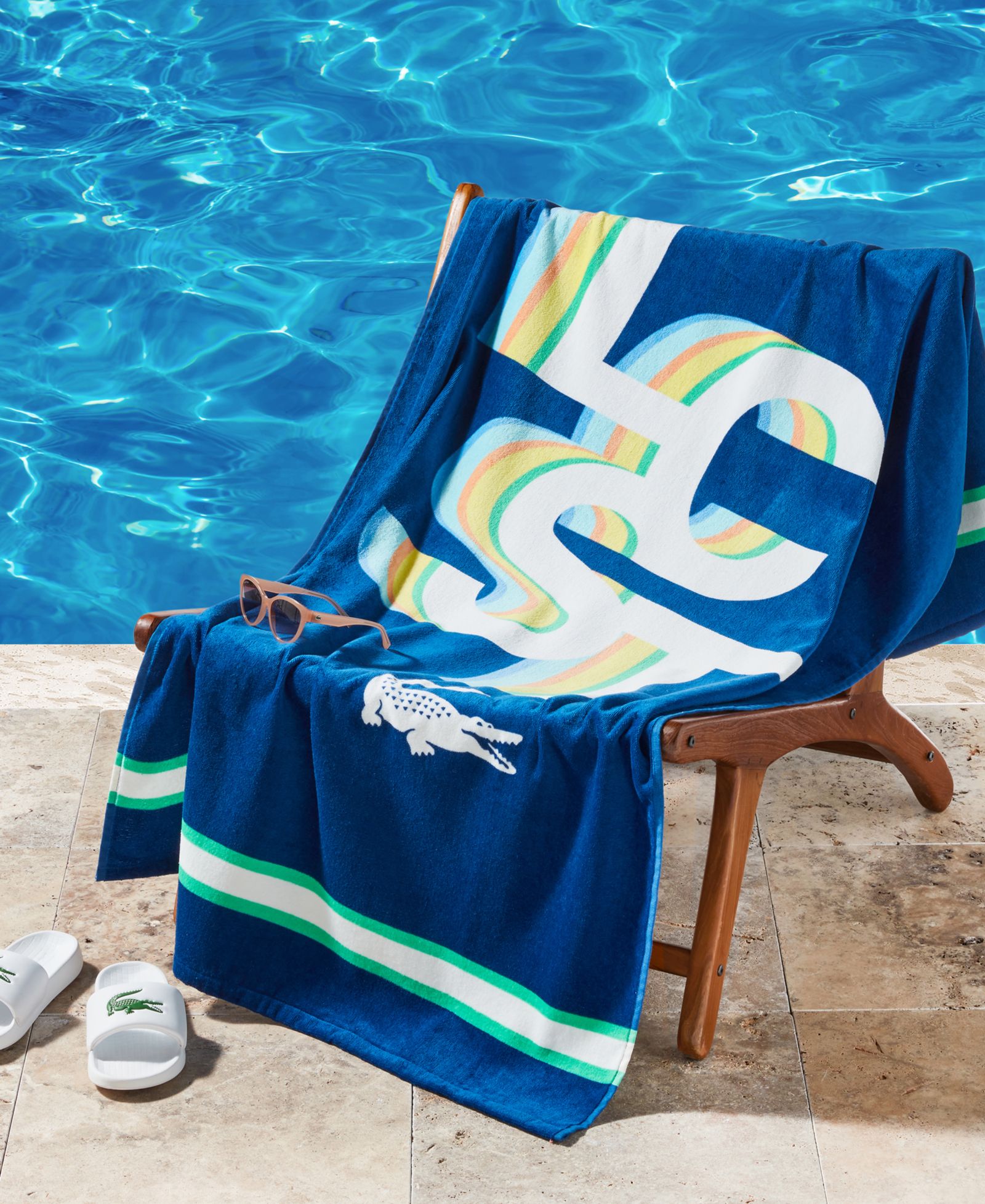 Пляжное полотенце Lacoste Lcst Playful Letters Cotton, 36" x 72"