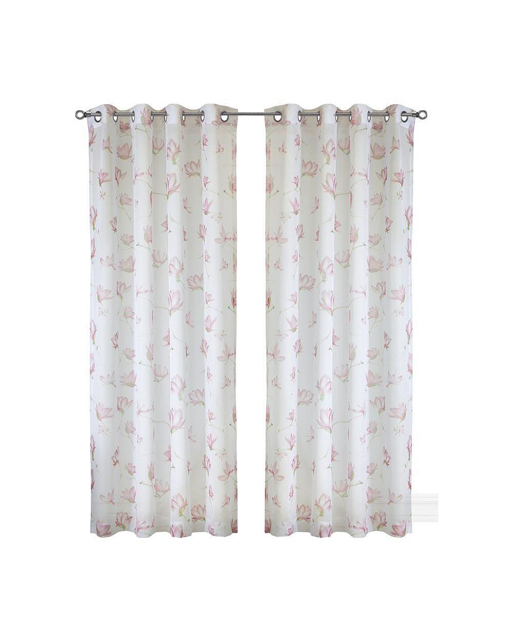 Штора Habitat Magnolia с цветочным принтом, акварельный стиль, 52" x 108"
