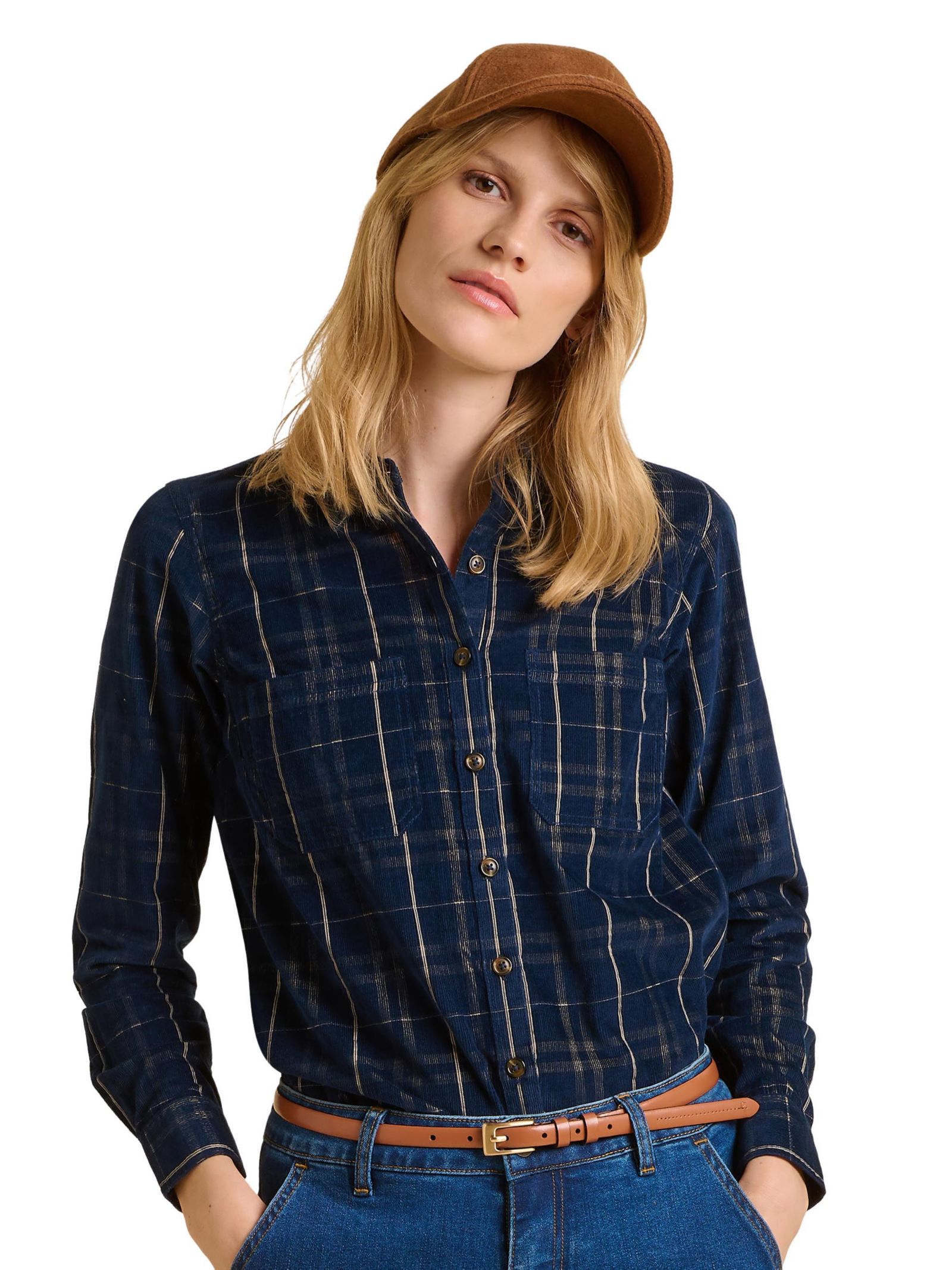 Brakeburn Women's Frances Long Sleeve Checked Shirt