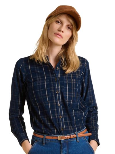 Brakeburn Women's Frances Long Sleeve Checked Shirt