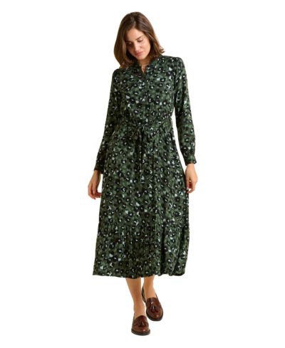 Женское миди-платье Brakeburn Women's Luna Long Sleeve Button