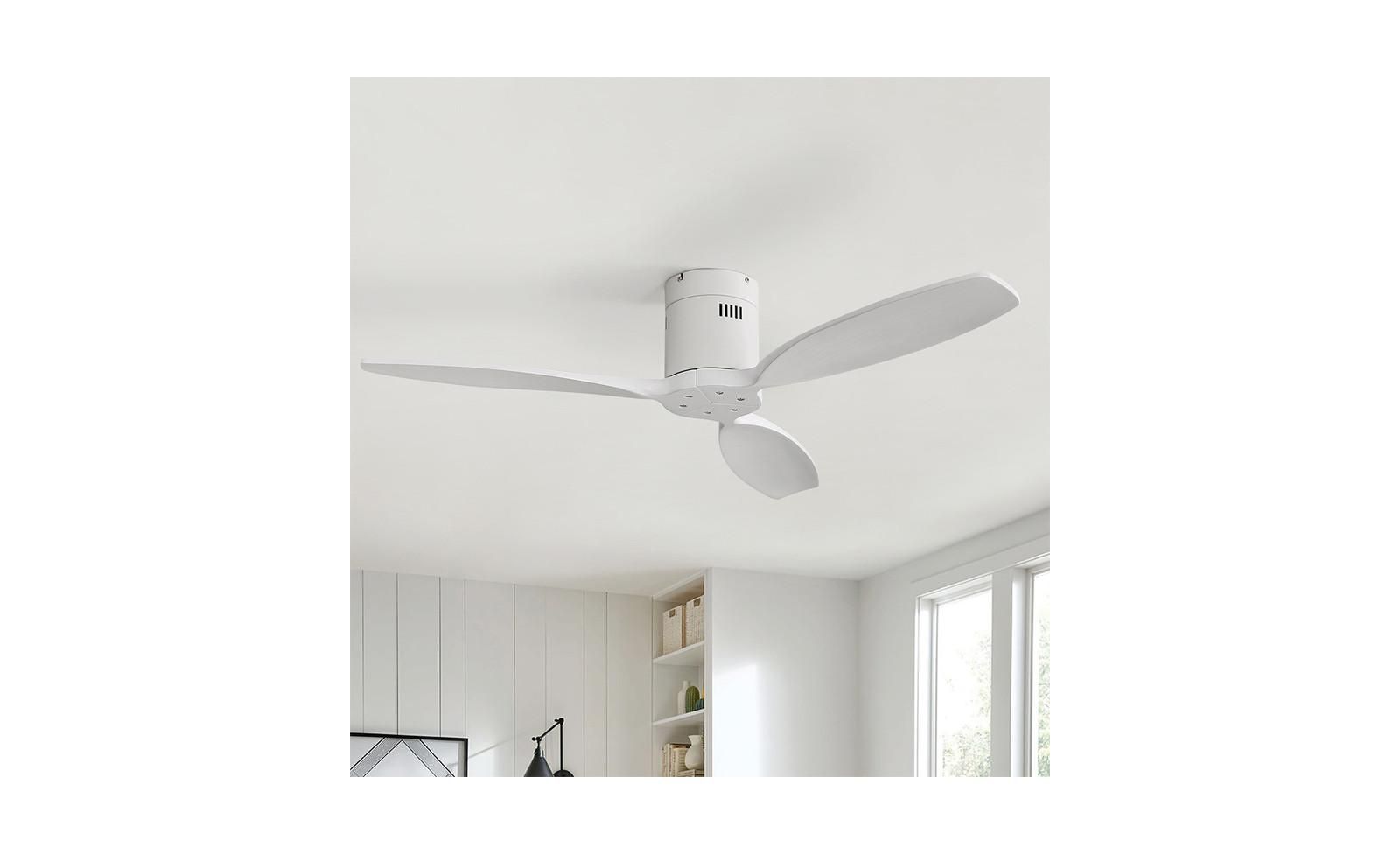 Потолочный вентилятор Sofucor Modern 3-Blade Flush Mount с пультом управления и таймером