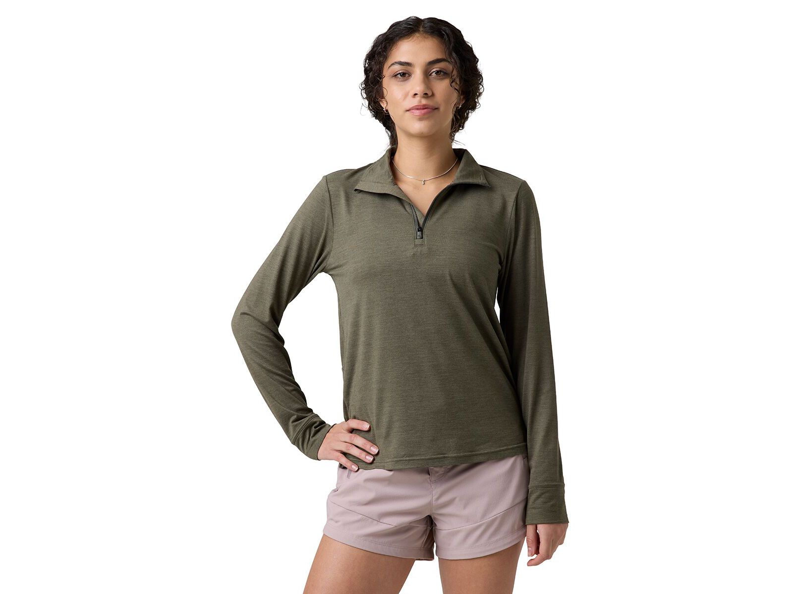 Женский лонгслив Backcountry Destination Zip Pullover Performance Top