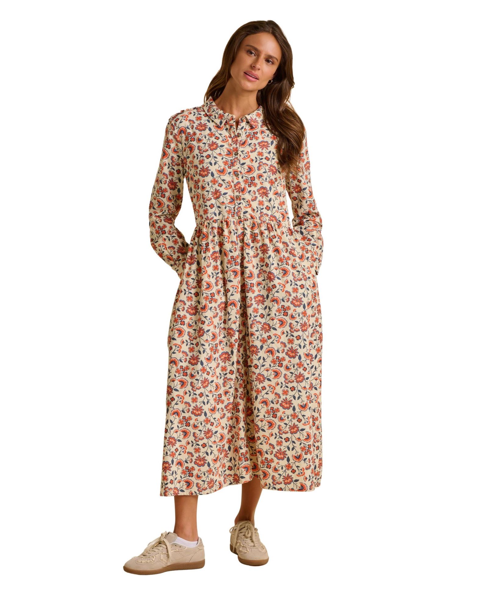 Midi платье Brakeburn Women's Bella Long Sleeve Shirt