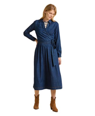 Миди-платье Brakeburn Women's Fern Long Sleeve V-Neck Shirt