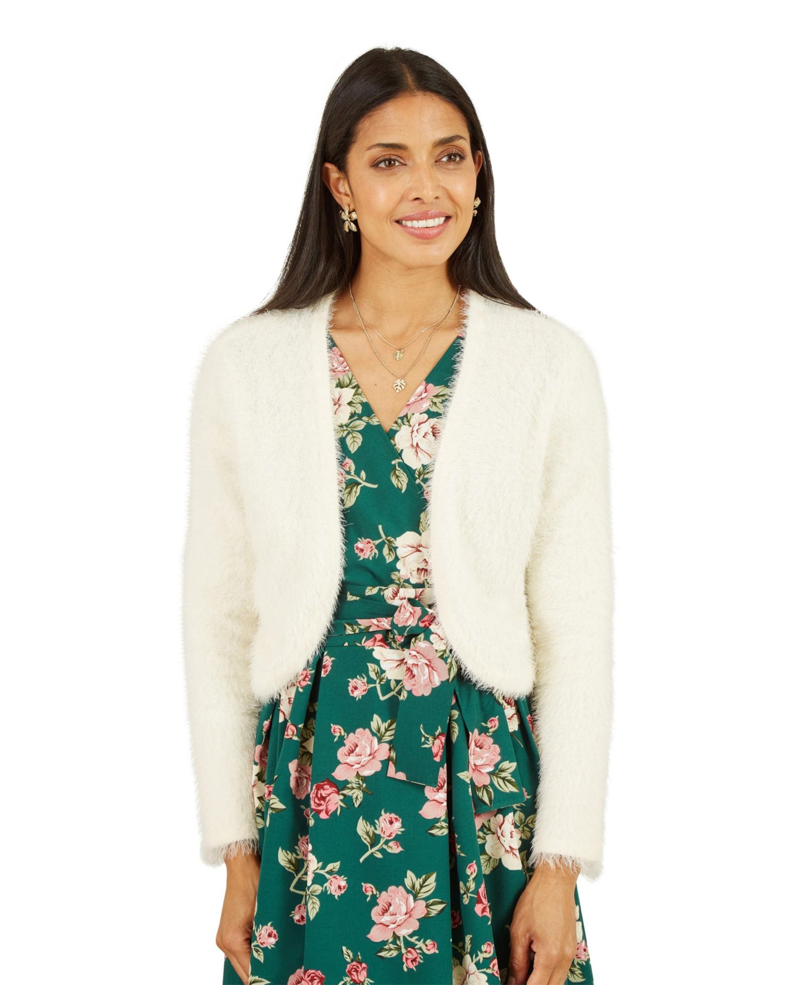 Yumi Women's Eyelash Knit Bolero