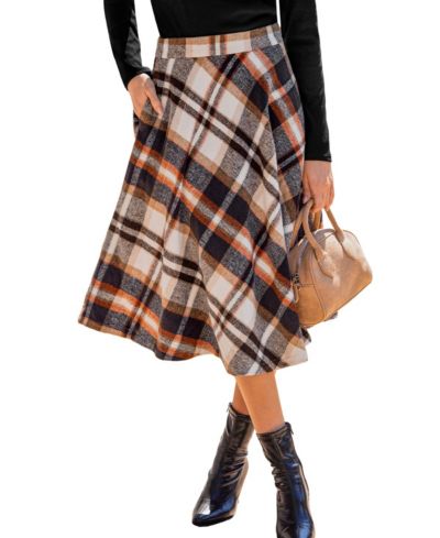 Женская миди-юбка Cupshe Primrose Plaid
