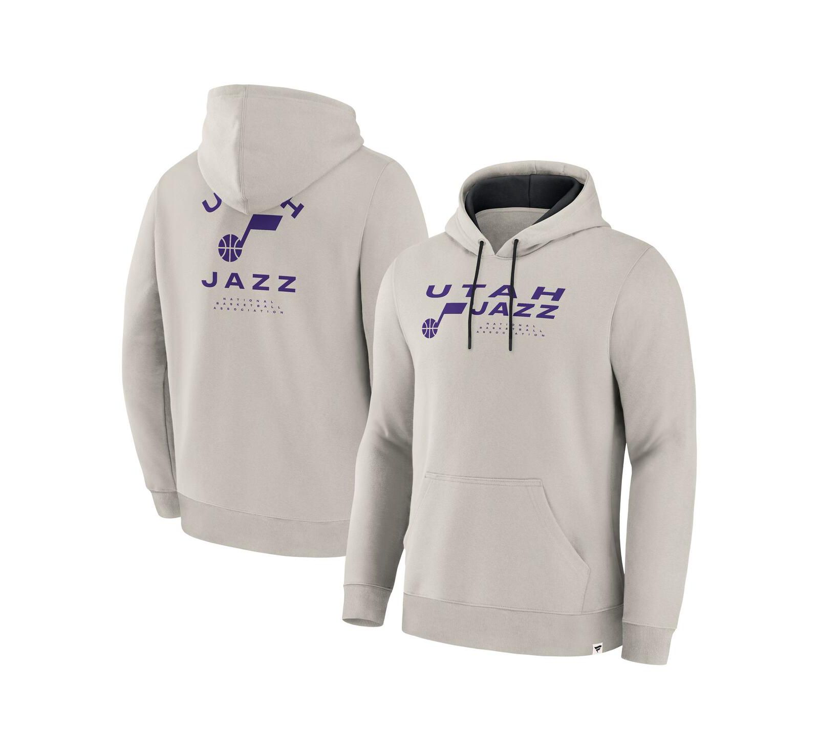 Мужское худи Fanatics Utah Jazz Crossover Collection, цвет Off White