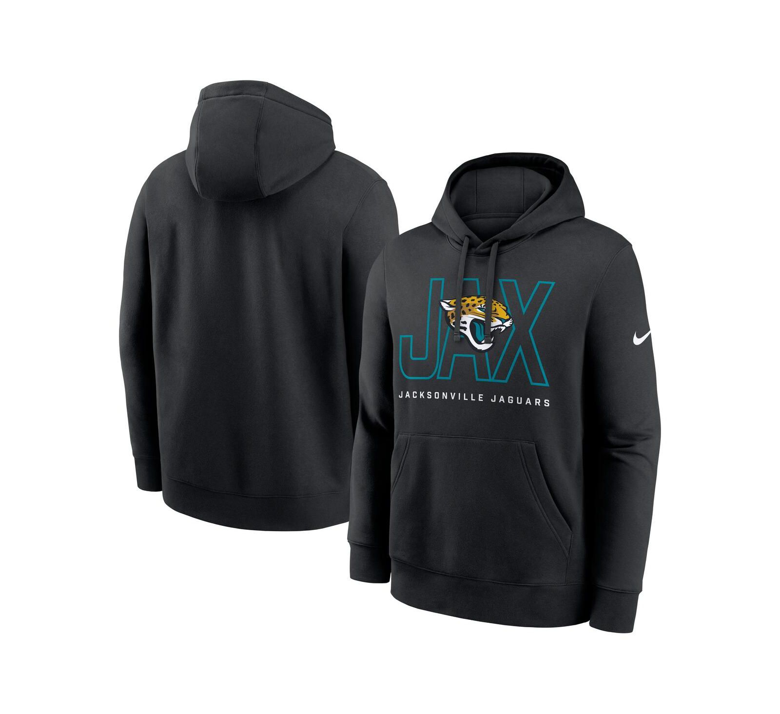 Мужское худи Nike Black Jacksonville Jaguars Club Fleece