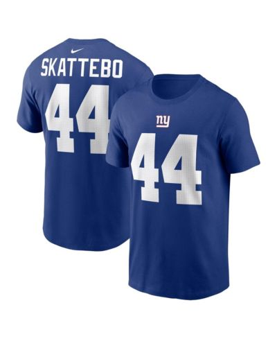 Мужская футболка Nike Cam Skattebo Royal New York Giants Name & Number