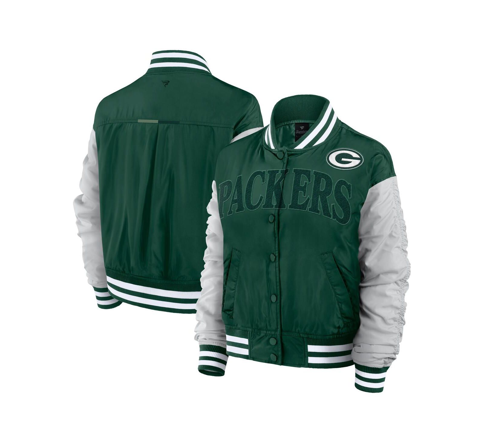 Женская куртка Fanatics Green Bay Packers Elements Wave Full-Snap
