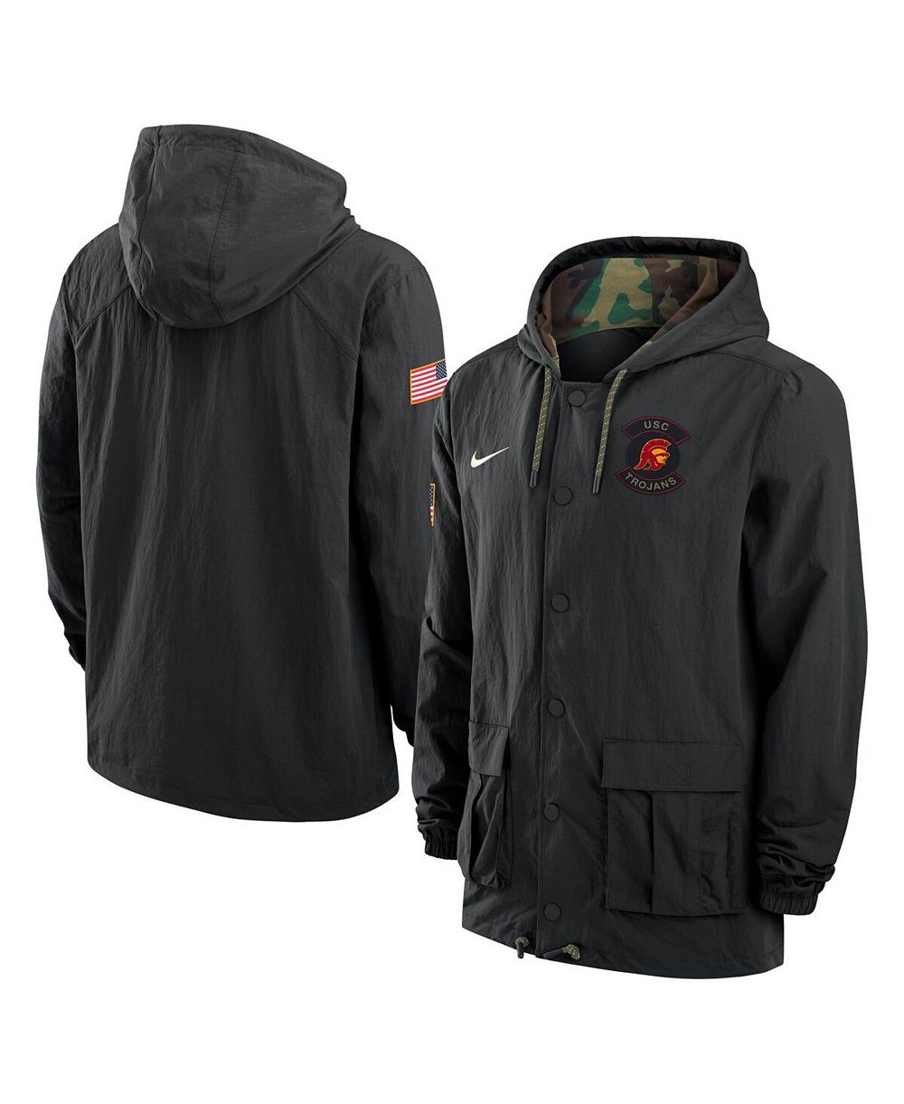 Nike Men's Black USC Trojans 2025 NCAA Military Appreciation Full-Snap Jacket