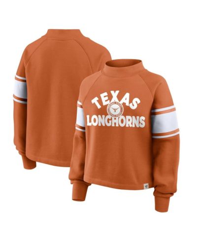 Fanatics Women's Texas Orange Texas Longhorns Oversized Hometown Premium Punt Coverage Raglan Pullover Sweatshirt