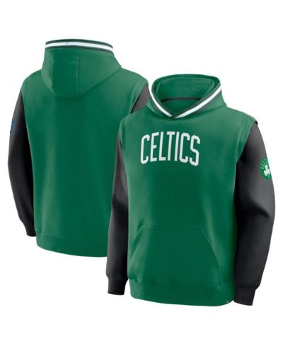 Мужское худи Fanatics Boston Celtics Half Court Shot Clock Fastbreak, Kelly Green/Black